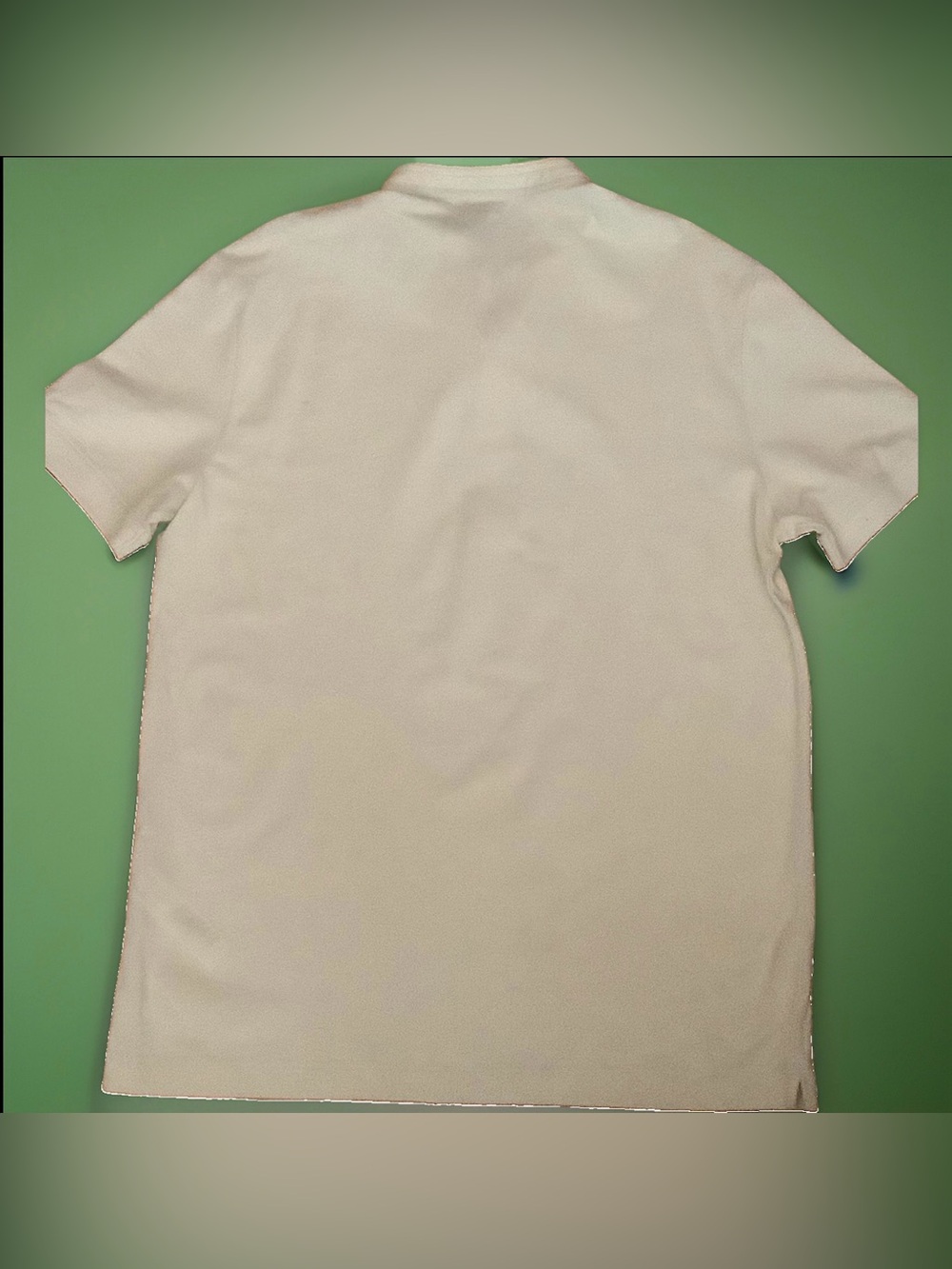 Massimo Dutti Sz L Men's Short-Sleeve Polo Shirt collarless - Picture 2 of 10